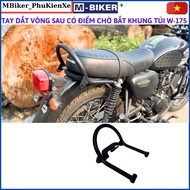 W175 handlebar, w175 ring handlebar, w175 side bag frame, w175 baga, w175 accessories, mbiker