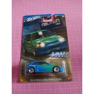 Hot Wheels 99 Honda Civic ek9 jdm falken fast furios