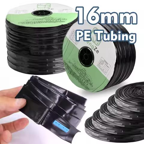 100m Drip Tape 16MM PE Tubing Spacing 10-30CM Farm Greenhouse Watering Agricultural Irrigation Soake