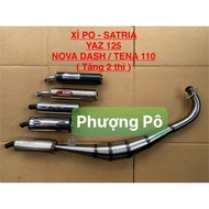 ⚡️FREESHIP⚡️ SET Bụng Pô tăng sâu + lon cho xe 2 thì XÌ PO-SATRIA-YAZ-NOVA DASH 125-NOVA TENA 110
