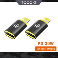 Toocki PD30W Fast Charging USB C To Lightning Adapter Lightning Male To Type C Female Adapter For iphone To USB Type C Adaptor