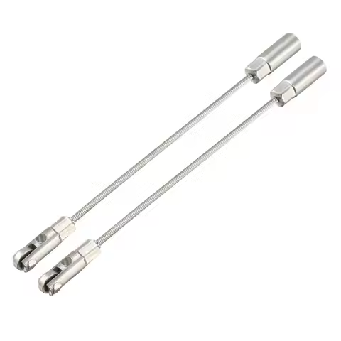 1/2Pcs 117mm Flexible Fish Tape Leader Replacement Leader Wire Cable Puller with Roller for 4mm Fish