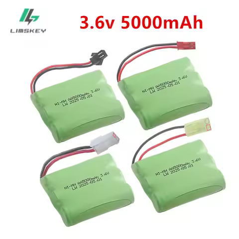 3.6V 5000mah Ni-MH Battery For RC Toys Cars Trucks Tanks AA 3.6v Rechargeable NiMH Battery Pack For