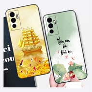 Vivo V23E case with landscape calligraphy, peaceful words - CHEAP - QUALITY CASE
