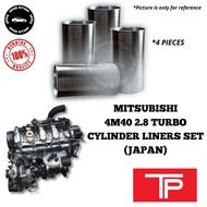 MITSUBISHI 4M40 2.8 TURBO JAPAN TP CYLINDER LINERS SET (4 PCS)