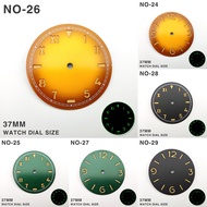 37Mm Watch Dial Green Luminous Modified Watch Face Watch Parts Accessories For IWC Pilot 3600/6497 A