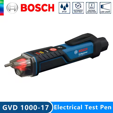 BOSCH GVD 1000-17 Professional Non-contact Voltage Tester Self-test IP67 Rating Dual Voltage Power T