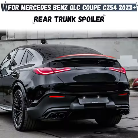 For Mercedes Benz GLC Coupe C254 GLC300 400 AMG 2023 2024 2025 2026 Rear Roof Spoiler Rear Wing Body