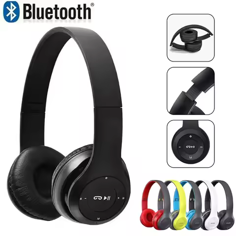 Wireless Bluetooth Headphones Noise Canceling Sport Earphone Foldable Music Stereo Headset For iPhon