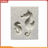 {bolilishp}  Sea Horse Silicone Mold Fondant Cake Decorative Chocolate Mould Baking Tool