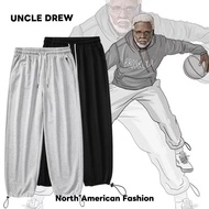 Style Trendy Men's Drawstring Cuffed Pants Loose Versatile Straight-Leg Pants