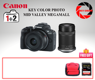 Canon EOS R50 18-45mm + 55-200mm Kit Mirrorless Camera + Sandisk 64GB SDXC + Canon Bag (Canon Malaysia Warranty)