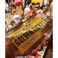 Charlie and Chocolate Factory Gold Award Voucher Same Style Willie Wanka Chocolate Voucher Lucky Gol