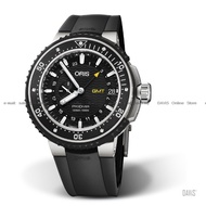 ORIS 0174877487154-0742674TEB Men's Analog Watch ProDiver GMT Titanium Case Automatic 49mm Rubber Strap Black *Original