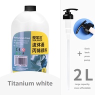 Rex TT Acrylic fluid paint large capacity 1L hand drawn fluid bear pigment creative DIY cell fluid p