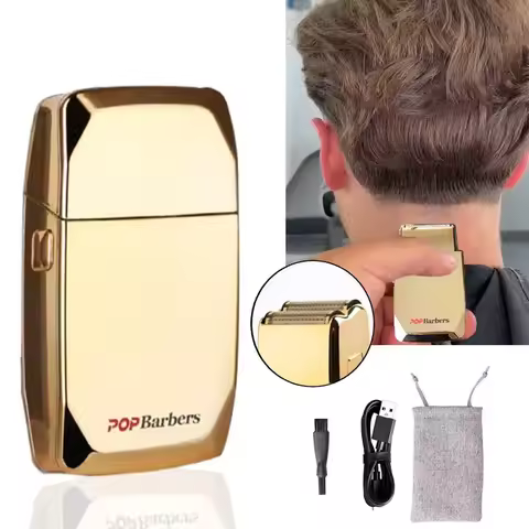 Pop Barbers Professional P600 Oil Head Reciprocating Electric Hair Clippers 0MM Cutter Head Electric