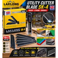 LANLONG Utility Cutter Knife Refill Snap Blade 8 Snaps/13 Snaps Refill for Small SDI Cutter (10pcs/b
