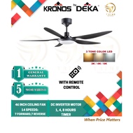 DEKA KRONOS DC INVERTER MOTOR CEILING FAN 46” 14-SPEED F5DC F5DCBABY/DEKA 42' F5DCL F5DCL BABY