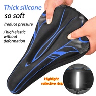 Outdoor 3D Soft Cycling Bicycle Silicone Bike Seat Cover Cushion Saddle road bike saddle cycling