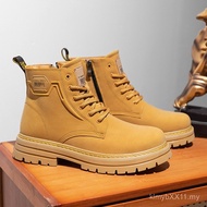 Shangyu Martin Boots Autumn Winter Outdoor Rhubarb Boots High-Top Martin Boots