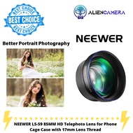 NEEWER LS-59 85MM HD Telephoto Lens for Phone Cage Case with 17mm Lens Thread