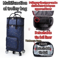 【In stock】portable shopping cart carttmultifunctional fordable trolley shopping cart folding practic