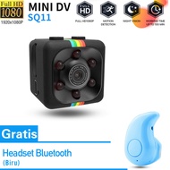 (Gratis Headset Bluetooth S530) Kamera Mini SQ11 MINI DV 1080 P HD IP Kamera Olahraga Mini DV Camcor