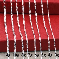 Cheng Kee Silver Workshop s990 Sterling Silver Necklace Mechanism Ingot Chain Sterling Silver Neckla
