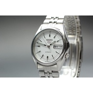 Near MINT Seiko 5 7S26-6000 Day/Date White Auto 34mm Men's Watch From JAPAN
