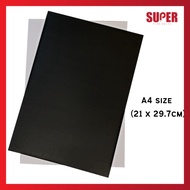 [super stationery] EMI A4/ A3 Kad Board Hitam/ Black Mounting Board Black Card Black Board Modeling 