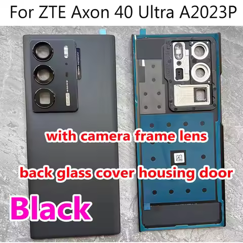 Best AAA Back Battery Glass Cover Housing For ZTE Axon 40 Ultra A2023P Rear Door Case Phone Lid Repl