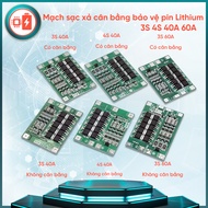 Lithium Battery Protection Balance Board 3S/4S 40A 60A 18650 BMS 11.1V 12.6V/14.8V16.8V