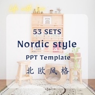 【PPT Template】LifewithLove 53 sets Nordic style PowerPoint  Presentation template PPT Bundle Set 北欧风