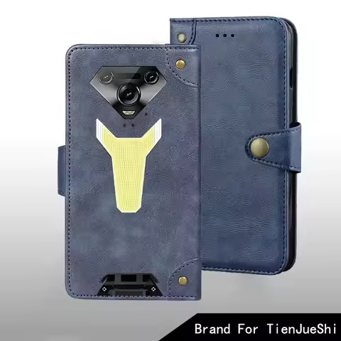 For Ulefone Armor 34 Pro+ Case Metal Buckle Retro PU Leather Back Case Cover Conque For Ulefone Armo