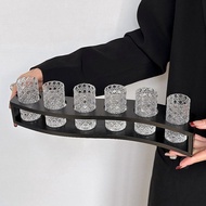Embossed Thick Gem Pattern Cup Holder shot Cup Set One Sip Cup Yege Spirit Glass B52 Glass 422