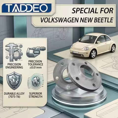 TADDEO Forged 7075-T6 Wheel Spacers PCD 5x100 for Volkswagen/VW Beetle Series A5 Adapters Widening V