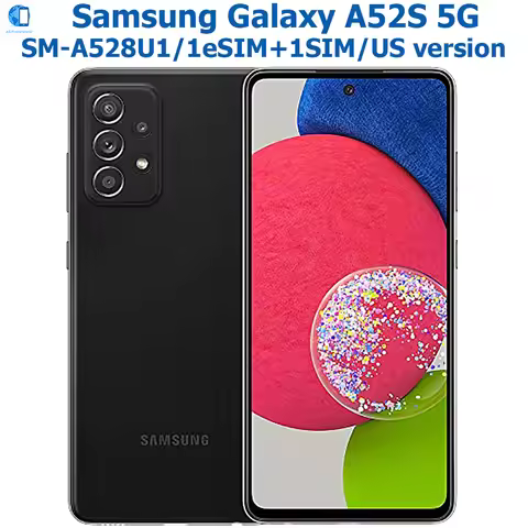 Refurbished Samsung Galaxy A52S 5G Smart Android Phone 6.5-inch Snapdragon US Version Samsung 64MP F