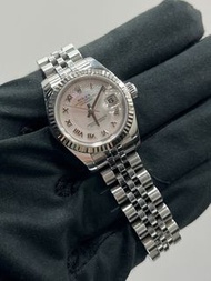 ROLEX 179174 26Z字頭 彩色貝殼面羅馬字珠帶 二手淨錶