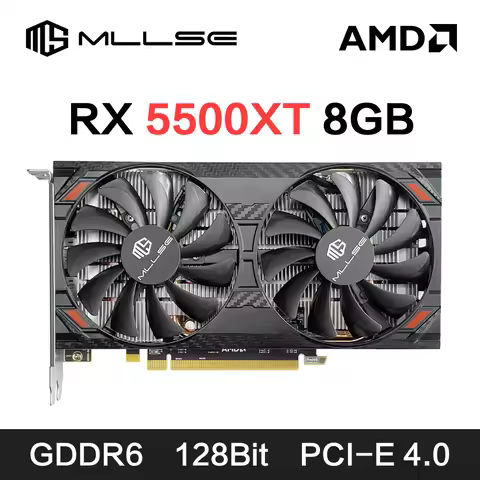 MLLSE Graphics Card RX 5500xt 8gb Placa De Video Gaming 7NM 128bit GDDR6 8Pin PCI Express 4.0 x 8 17