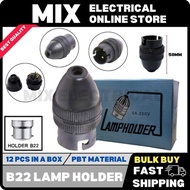 【BULK BUY 12PCS IN BOX】B22 Lamp holder Bc Lamp Holder B22 Lampholder BC Lampholder Holder Lampu Pend