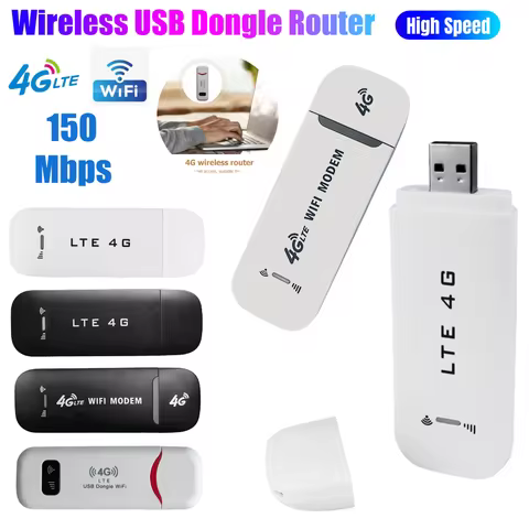 4G LTE Wireless WiFi Router USB Dongle 150Mbps Mobile Broadband Pocket Hotspot Dongle Modem Stick 4G