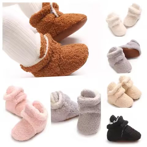 ​"Baby Winter Boots 0-18M - Cozy First Walkers | Soft Cotton Socks Shoes | Warm