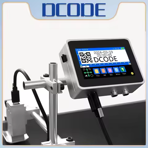 DCODE 150PLUS 12.7/25.4mm Online Printer Thermal Inkjet Printer QR Barcode Batch Number Image Logo E