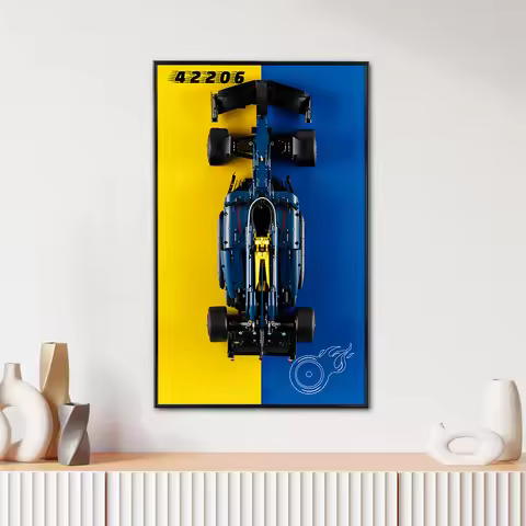 Display Wallboard for Lego Oracle Red Bull Racing RB20 F1 Car 42206 Adult Collectible Car Wall Mount