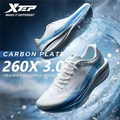 Xtep 260X 3.0 Running Shoes Men Outdoor Carbon Racing Elasticity Sole Stability Durability Sneakers 