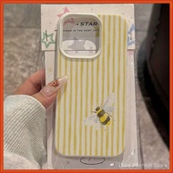Yellow Bee Stripe Pattern Suitable For TPU Case  16 Pro Max/14/16 Plus/15/13 Pro/12/11 Business Anti