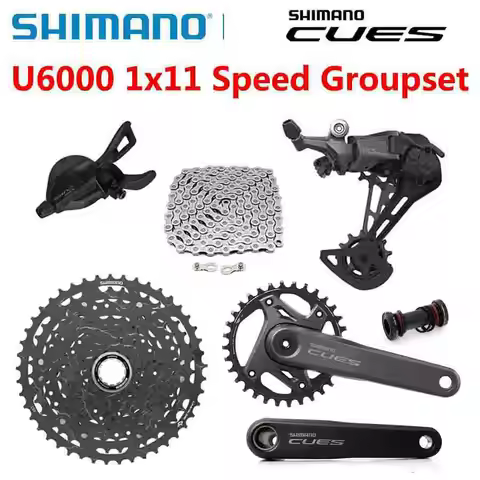 SHIMANO CUES U6000 11 Speed MTB Bike Groupset 11s Shifter Rear Derailleur 32T 170/175mm Crankset LG4