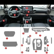 Tpu Transparent Film for Citroen C5X C5 X Car Interior Sticker Center Console Gear Navigation Dashbo