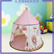 [Lzdhuiz2] Play Tent for Kids Toy, Foldable Teepee Play House Child Castle Play Tent for Parks Barbecues Kids Picnics,