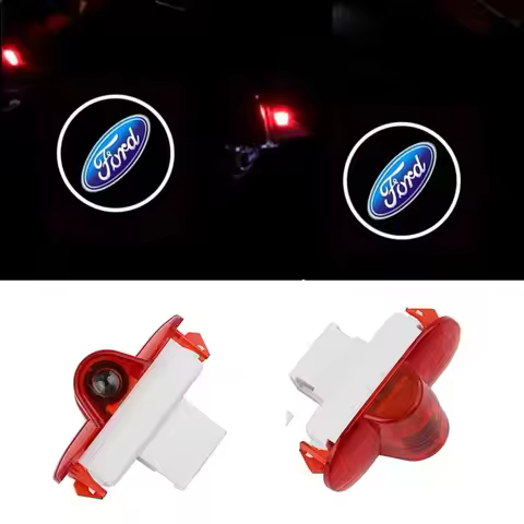 LED Car Door Welcome Logo Lights Courtesy Projector Ghost Shadow Lamp For Ford S-max Galaxy MA6 2 Mo